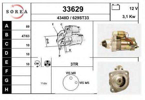 Стартер 33629 EAI