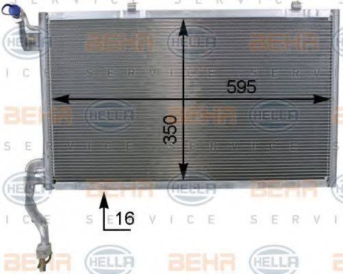 Конденсатор, кондиционер 8FC 351 000-441 HELLA