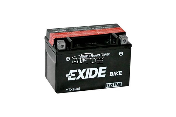 Стартерная аккумуляторная батарея ETX9-BS EXIDE