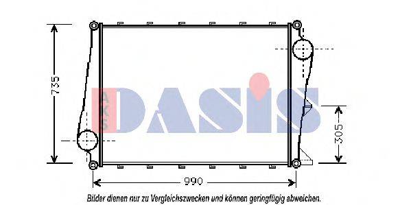 Интеркулер 287100N AKS DASIS