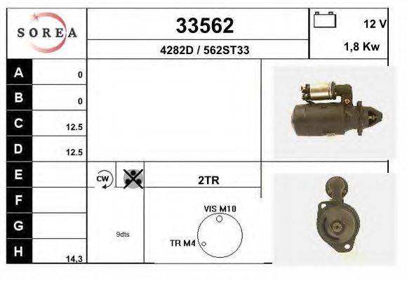 Стартер 33562 EAI