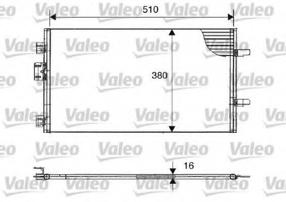 Конденсатор, кондиционер 817602 VALEO