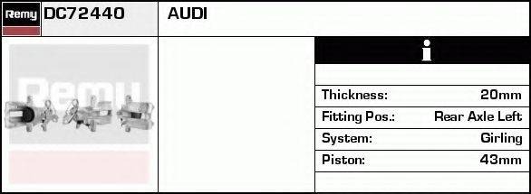 Тормозной суппорт DC72440 REMY