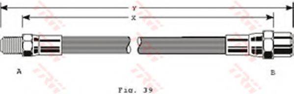 Тормозной шланг PHB128 TRW