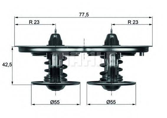 Термостат, охлаждающая жидкость TX 32D MAHLE ORIGINAL