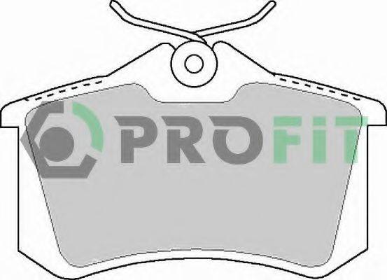 Комплект тормозных колодок, дисковый тормоз 5000-1083 C PROFIT