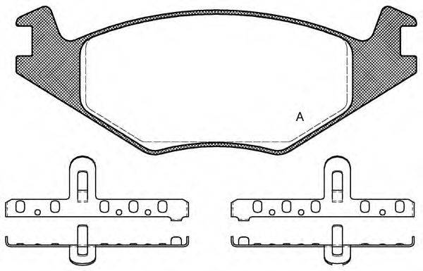 Комплект тормозных колодок, дисковый тормоз BPA0171.20 OPEN PARTS