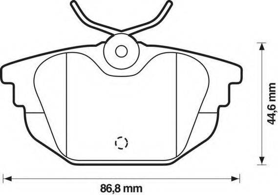 Комплект тормозных колодок, дисковый тормоз 571979J JURID