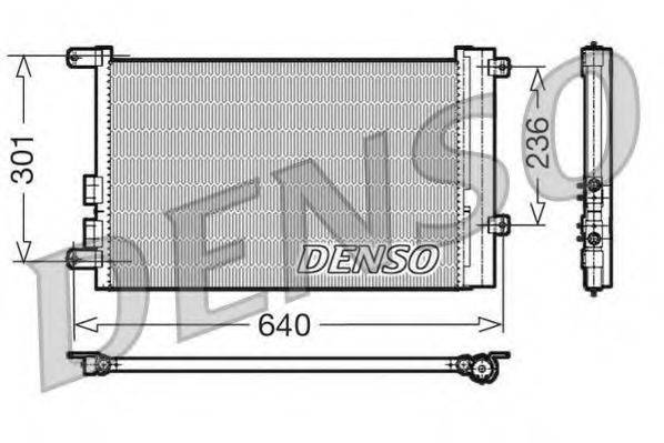Конденсатор, кондиционер DCN01016 DENSO