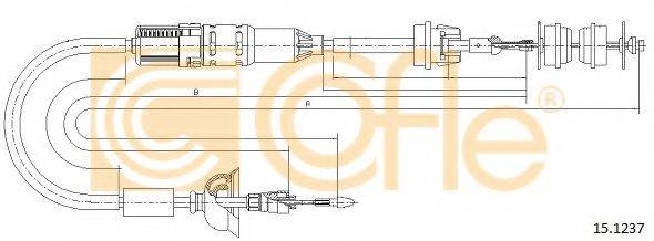 Трос, управление сцеплением 15.1237 COFLE