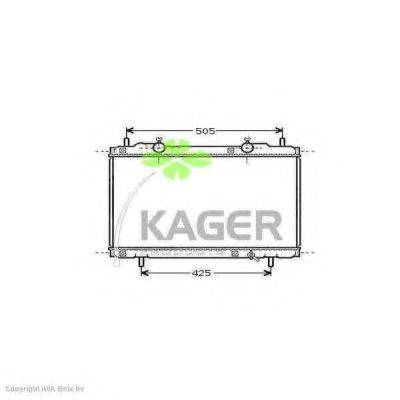 Радиатор, охлаждение двигателя 31-0414 KAGER