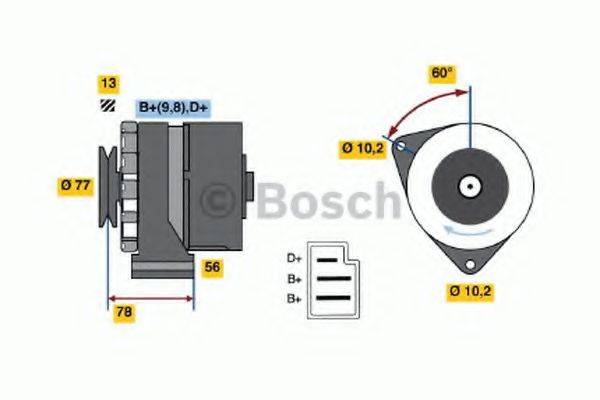 Генератор 0 986 031 430 BOSCH