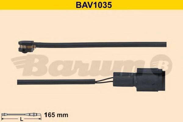 Сигнализатор, износ тормозных колодок BAV1035 BARUM