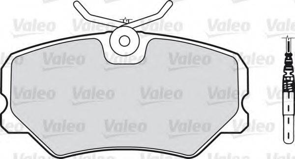 Комплект тормозных колодок 540542 VALEO
