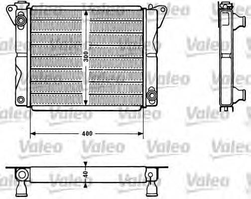 Радиатор, охлаждение двигателя 810879 VALEO