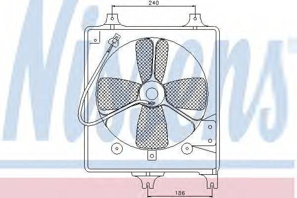 Вентилятор, охлаждение двигателя 85068 NISSENS