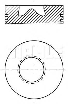 Поршень 003 02 10 MAHLE ORIGINAL