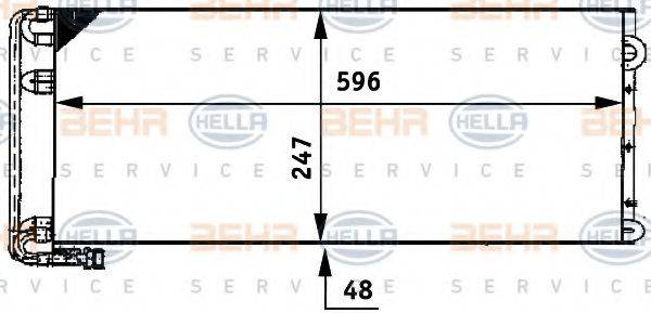 Конденсатор, кондиционер 8FC 351 317-611 HELLA