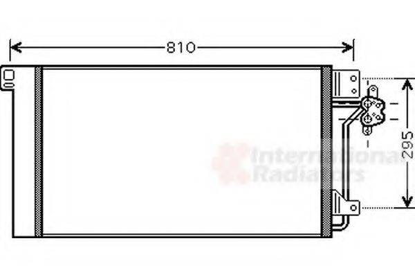 Конденсатор, кондиционер 58005236 VAN WEZEL