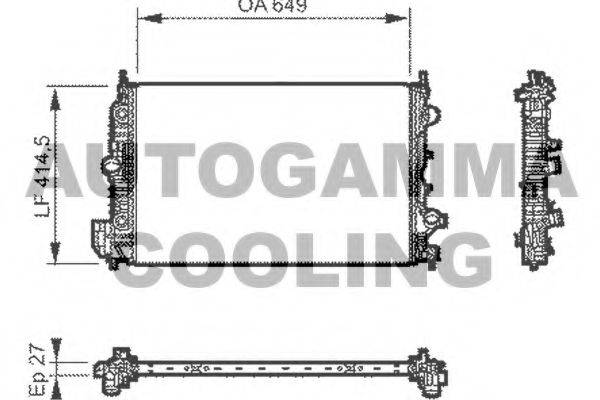 Теплообменник 104563 AUTOGAMMA