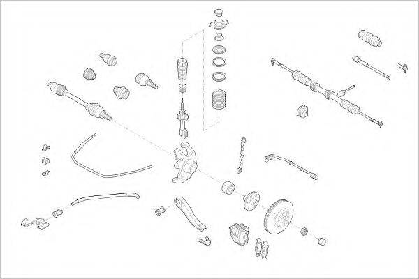 Подвеска колеса OPEL-04073-F DELPHI