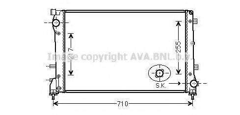 Радиатор, охлаждение двигателя FT2390 AVA QUALITY COOLING