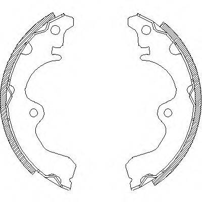 Комплект тормозных колодок Z4334.00 WOKING