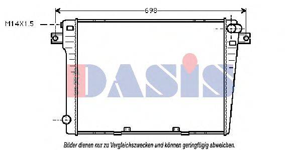 Радиатор, охлаждение двигателя 050820N AKS DASIS