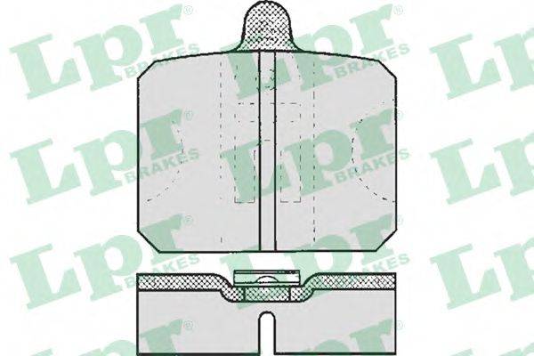 Комплект тормозных колодок, дисковый тормоз 05P170 LPR