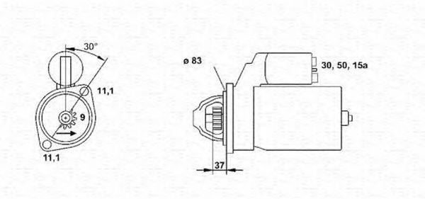 Стартер 943241040010 MAGNETI MARELLI