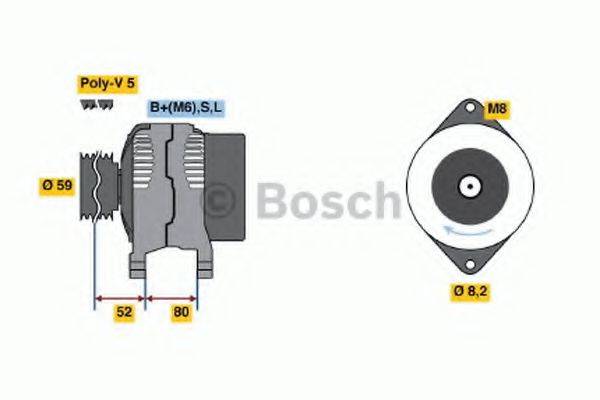 Генератор 0 986 042 961 BOSCH