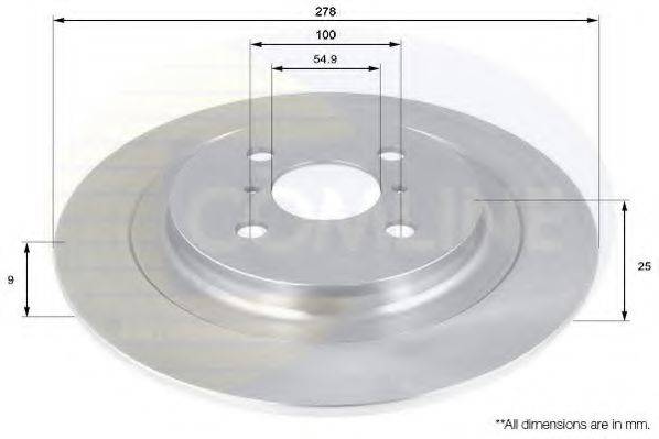 Тормозной диск ADC01132 COMLINE