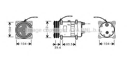 Компрессор UVK047 AVA QUALITY COOLING