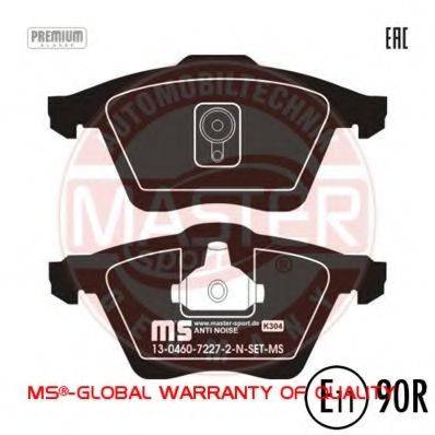 Комплект тормозных колодок, дисковый тормоз 13046072272N-SET-MS MASTER-SPORT
