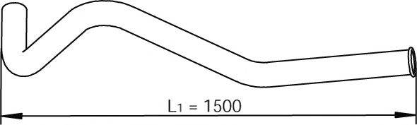 Труба выхлопного газа 47698 DINEX