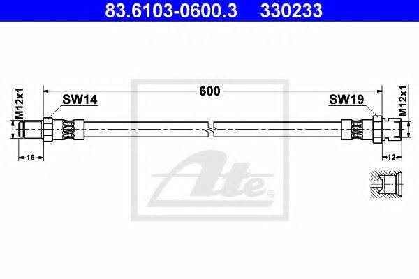 Шлангопровод 83.6103-0600.3 ATE