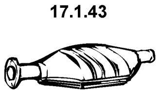 17.1.43 EBERSPACHER Катализатор 17.1.43 EBERSPACHER