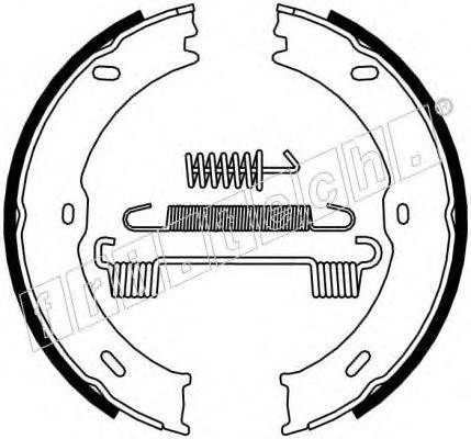 Комплект тормозных колодок, стояночная тормозная система