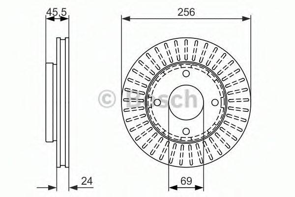 Тормозной диск передний 0 986 479 958 BOSCH