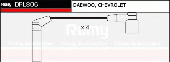 Комплект проводов зажигания DRL806 REMY