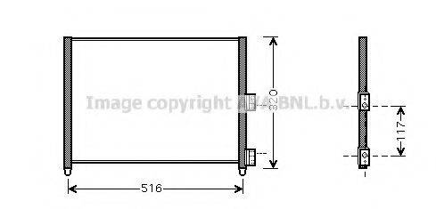 Конденсатор, кондиционер FTA5303 AVA QUALITY COOLING