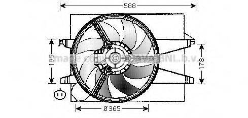 Вентилятор, охлаждение двигателя FD7541 AVA QUALITY COOLING