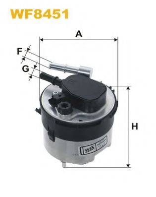 Фильтр топливный WF8451 WIX FILTERS