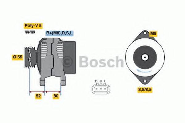 Генератор 0 986 045 731 BOSCH