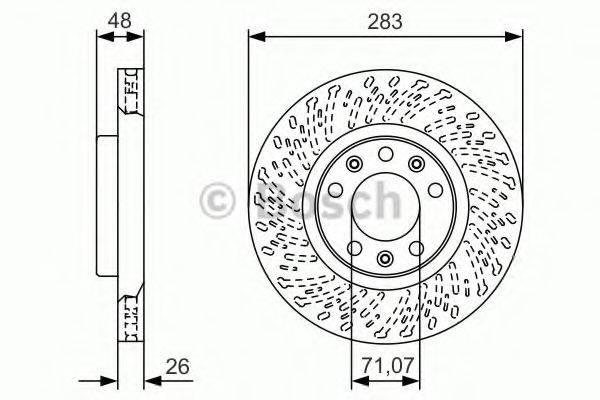 Тормозной диск 0 986 479 C35 BOSCH