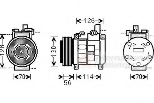 Компрессор, кондиционер 0700K062 VAN WEZEL