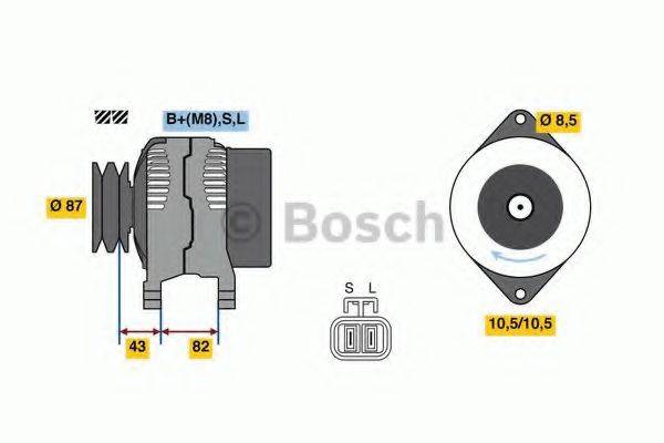 Генератор 0 986 080 860 BOSCH