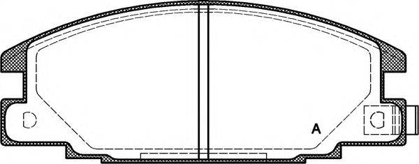 Комплект тормозных колодок, дисковый тормоз BPA0238.04 OPEN PARTS