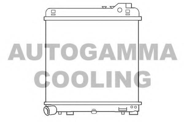 Радиатор, охлаждение двигателя 100101 AUTOGAMMA