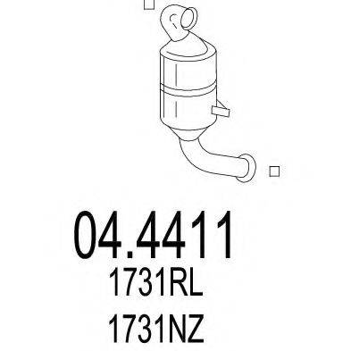 Катализатор 04.4411 MTS